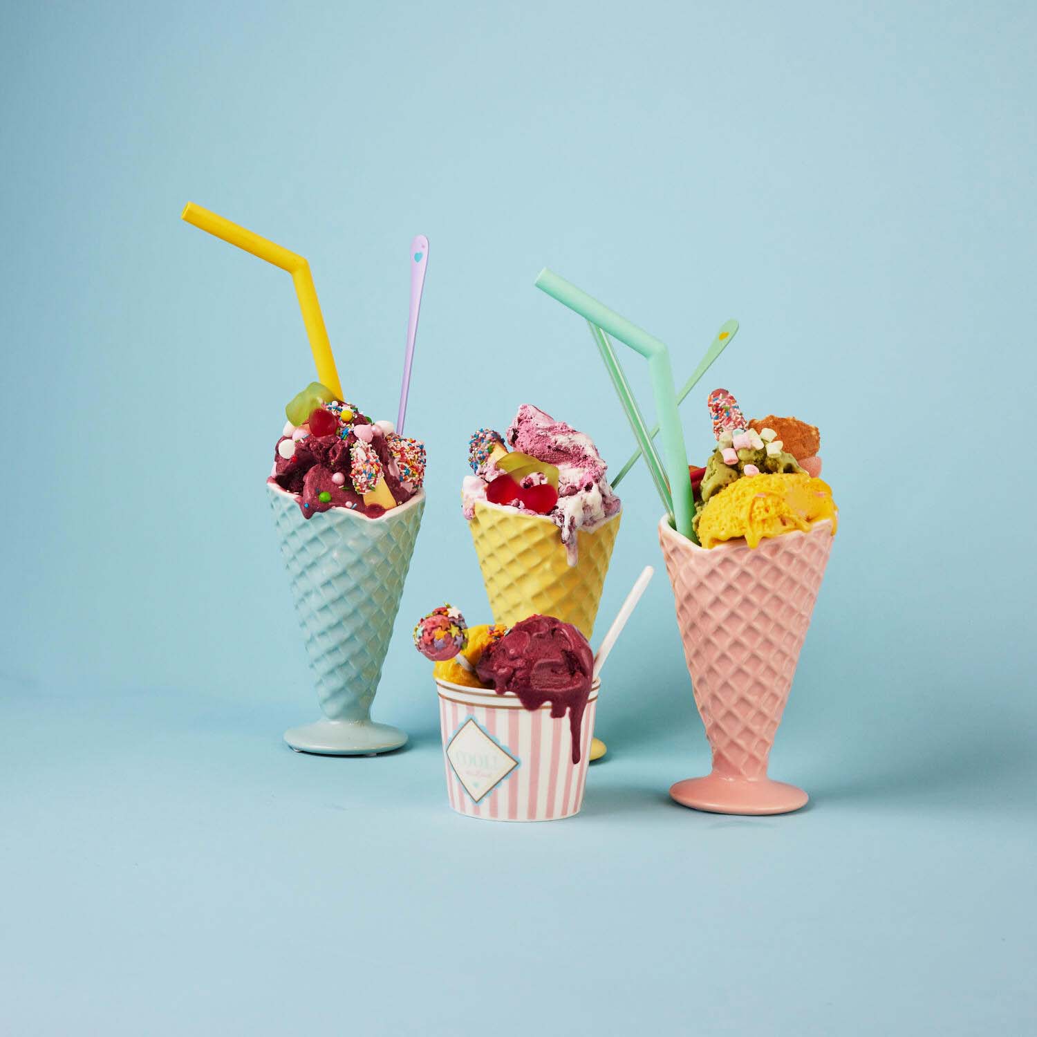 Silikone sugerør - 6 stk.